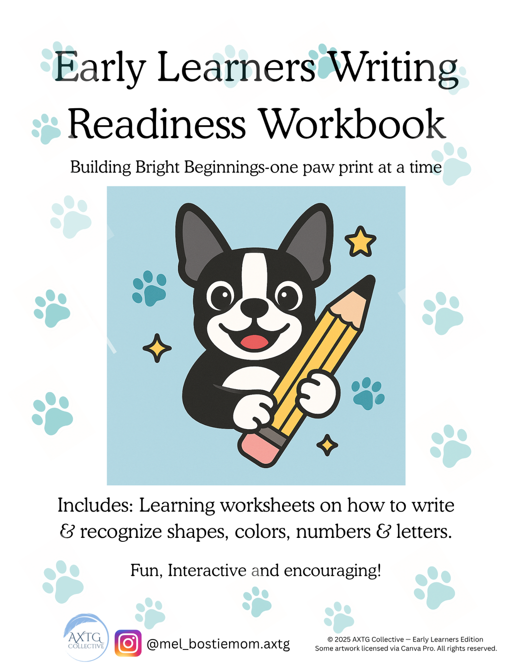 Early Learners Writing Readiness Workbook