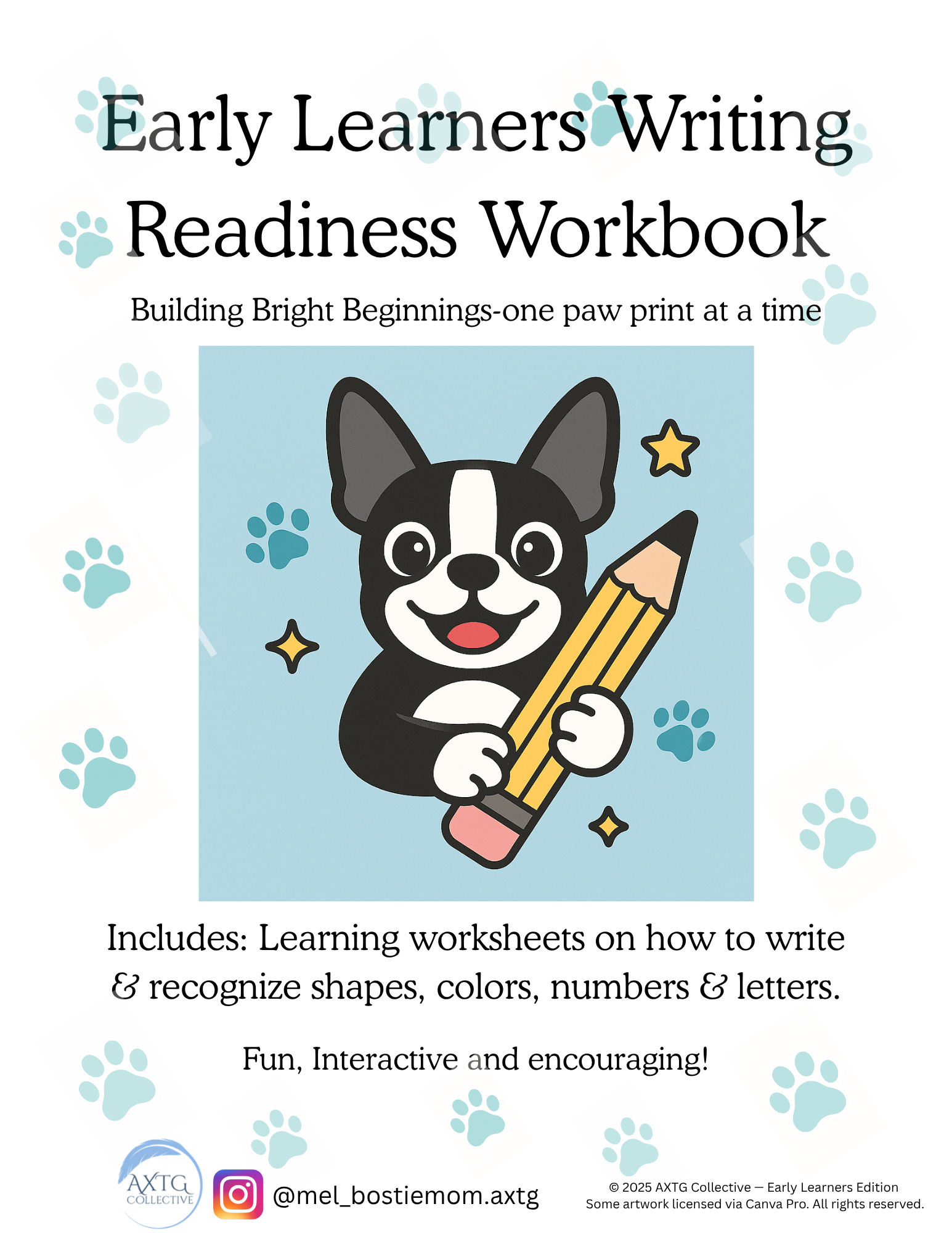 Early Learners Writing Readiness Workbook